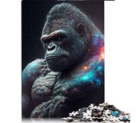 Puzzles for Adults 1000 Piece Gorilla Jigsaw Puzzles for Adults Cardboard puzzles Funny Gift （Size 26x38cm）