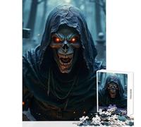 Puzzles for Adults 1000 Piece Grim Reaper in Cemetery Jigsaws for Adults Puzzle Staycation Kill Time for Birthday, Chrismas Birthday And Unique Gifts (38x26cm)