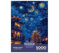 Puzzles for Adults 1000 Piece Hanoi, Vietnam Nightscape Art Jigsaw Brain Teaser Game Presents for Women Unique Birthday And Xmas Gifts 38x26cm/1000pcs