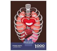 Puzzles for Adults 1000 Piece Happy Organ Biology Puzzle for Adults Brain Teaser Game Home Decoration Christmas Birthday Gifts 70x50cm/1000pcs