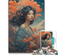 Puzzles for Adults 1000 Piece Harmony in Japanese Nature Toy Intellectual Game Analysis And Logic Gift Birthday (38x52cm)