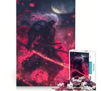 Puzzles for Adults 1000 Piece Hellfire Samurai Practical Game But Fun And Humorous Wishlist with Santa Claus 50x75cm