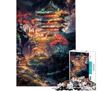 Puzzles for Adults 1000 Piece Hidden Temple Jigsaw 1000 Piece DIY Toys Precision Cutting Deal As Gifts for The Whole Family (75x50cm)