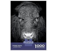 Puzzles for Adults 1000 Piece Highland Cattle Animals Puzzle for Adults Brain Teaser Game Home Decoration Christmas Birthday Gifts 38x26cm/1000pcs