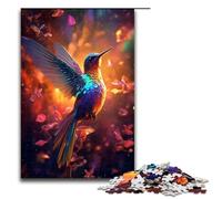 Puzzles for Adults 1000 Piece Hummingbird Color Toy Intellectual Game Is Ideal As A Gift for The Whole Family 75x50cm