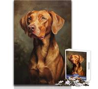 Puzzles for Adults 1000 Piece Hungarian Vizsla Peaceful And Satisfying Pastime Perfect Interlock Precision Cut Toy Size 38x26cm