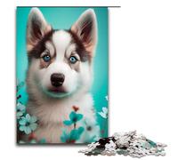 Puzzles for Adults 1000 Piece Husky Cute Poppy Family Fun Puzzle Great Gift for Teenager Age 14 Years Up 75x50cm