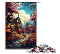 Puzzles for Adults 1000 Piece Hut Under Colorful Wonders Jigsaw Puzzle Home Educational Games DIY Toys Great Gift for Games 1000 PCS(75x50cm)