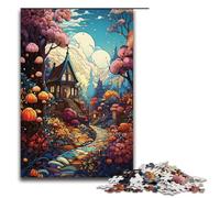 Puzzles for Adults 1000 Piece Hut Under Colorful Wonders Pattern Assembly Help The Brain Exercise Addictive Toys to Cultivate Patience 1000PCS(38x26cm)