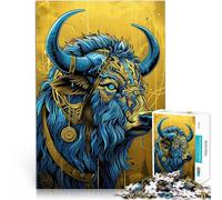 Puzzles for Adults 1000 Piece Iconic Buffalo Brain intelligence challenge addictive toys 50x75cm Funny Gift for Age 14