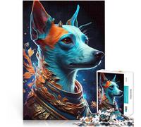 Puzzles for Adults 1000 Piece Jack Russell Terrier Dog Made of cardboard,for 14+ Family Activities As a gift for the whole family and friends。size:26x38cm/10.24x14.96inch