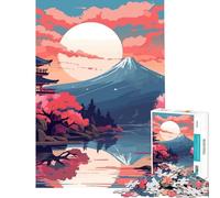 Puzzles for Adults 1000 Piece Japanese Landscapes Toys Educational Games Brain Teaser Game Staycation Kill Time Gifts Birthday (Size 38x52cm)
