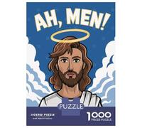 Puzzles for Adults 1000 Piece Jesus Christ Cartoon Jigsaw for Adults Relax Games Difficult Hard Unique Birthday And Xmas Gifts 52x38cm/1000pcs