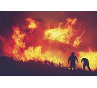 Puzzles for Adults 1000 Piece Jigsaw Puzzle - Firefighter Fighting a Fire - for Adults 1000 Piece Jigsaw Puzzle 1000 pieces-1000mini 38x52cm
