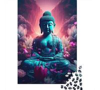 Puzzles for Adults 1000 Piece Jigsaw Puzzles for Adults Buddha Statue Creative Rectangular Puzzles,Wooden Puzzle, Puzzle 1000pcs (75x50cm)