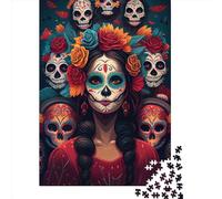 Puzzles for Adults 1000 Piece Jigsaw Puzzles for Adults Celebrating_the_Departed Creative Rectangular Puzzles,Wooden Puzzle, Puzzle 1000pcs (75x50cm)