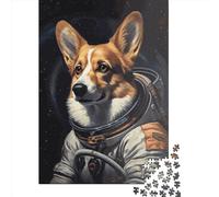 Puzzles for Adults 1000 Piece Jigsaw Puzzles for Adults Corgi Dog Creative Rectangular Wooden Puzzle, Puzzle 1000pcs (38x26cm)