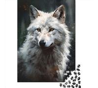 Puzzles for Adults 1000 Piece Jigsaw Puzzles for Adults Direwolf Portrait Painting Creative Rectangular Puzzles,Paper Puzzle, Puzzle 1000pcs (38x26cm)
