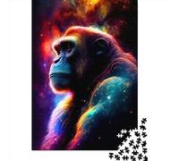 Puzzles for Adults 1000 Piece Jigsaw Puzzles for Adults Gorilla1 Creative Rectangular Wooden Puzzle, Puzzle 1000pcs (38x26cm)