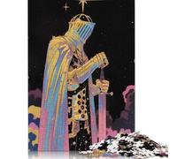 Puzzles for Adults 1000 Piece Jigsaw Puzzles for Adults Knight Pt. 3 Creative Rectangular Puzzles,Wooden Puzzle, Puzzle 1000pcs (75x50cm)