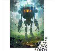 Puzzles for Adults 1000 Piece Jigsaw Puzzles for Adults Robot_War Creative Rectangular Puzzles,Wooden Puzzle, Puzzle 1000pcs (75x50cm)