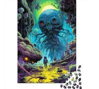 Puzzles for Adults 1000 Piece Jigsaw Puzzles for Adults Space Monster1 Creative Rectangular Wooden Puzzle, Puzzle 1000pcs (75x50cm)