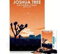 Puzzles for Adults 1000 Piece Joshua Tree National Park Neat Edge Decor Mental Challenge Toy Chill Time Play Christmas Art Gift (38x26cm)