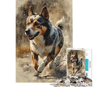 Puzzles for Adults 1000 Piece Joyful Bound Adult Puzzles Hands-on Game Precision Cutting Unique Birthday And Xmas Gifts (Size 38x52cm)