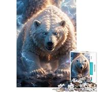Puzzles for Adults 1000 Piece Kaiju Polar Bear Educational Game Learning Educational Toys Secret Santa Gifts Improve Memory (Size 75x50cm)