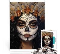 Puzzles for Adults 1000 Piece La Catrina Girl für Lernspiel-Herausforderungsspielzeug Künstlersammlung, Bildende Kunst52x38cm