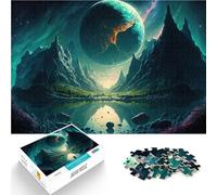 Puzzles for Adults 1000 Piece Landscape the moon Dekomprimierendes intellektuelles Lernspielzeug Geschenk zum Geburtstag52x38cm
