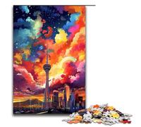 Puzzles for Adults 1000 Piece Las Vegas Nevada Is Surrounded by SplattersLots of Colour Puzzles Game Toys Funny 75x50cm