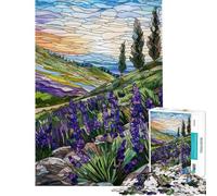 Puzzles for Adults 1000 Piece Lavender Fields at Dawn Jigsaws for Adults Toy Wall Decor Presents for Women Unique Birthday And Xmas Gifts (Size 50x75cm)