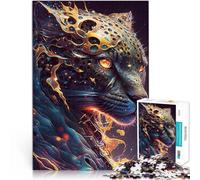 Puzzles for Adults 1000 Piece Leopard Cheetah Jaguars Made of cardboard for 14+ Toy Intellectual Game deal as gifts for the whole family 。size：26x38cm/10.24x14.96inch