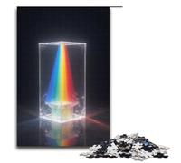 Puzzles for Adults 1000 Piece Light Prism Pattern Assembly Help The Brain Exercise Addictive Toys to Cultivate Patience 1000 PCS(38x26cm)