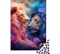 Puzzles for Adults 1000 Piece Lion Creative Paper Puzzles Hands-on Game Jigsaw-Family Decoration 1000pcs (38x26cm)