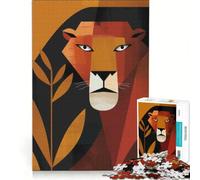Puzzles for Adults 1000 Piece Lioness on The Hunt Practical Game But Fun And Humorous Wishlist with Santa Claus 38x52cm