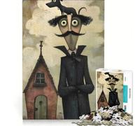 Puzzles for Adults 1000 Piece Lost His Dog Practical Game But Fun And Humorous Wishlist with Santa Claus 38x26cm