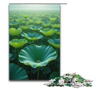 Puzzles for Adults 1000 Piece Lotus Leaf Field Jigsaw Puzzle Home Educational Games DIY Toys Great Gift for Games 1000 PCS(38x26cm)