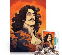 Puzzles for Adults 1000 Piece Louis XIV King Cartoon Schwierig und herausfordernd Einzigartige Wohndekoration und Geschenke75x50cm