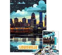 Puzzles for Adults 1000 Piece Louisville for Educational Game Challenge Toy Brain Teaser Game Birthday Present Gifts Birthday (size 38x26cm)