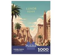 Puzzles for Adults 1000 Piece Luxor Egypt Ancient Ruins Illustration Adult Jigsaw Toy Wall Decor But Fun And Humorous Unique Birthday And Xmas Gifts 70x50cm/1000pcs