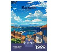 Puzzles for Adults 1000 Piece Marseille France Travel Jigsaw for Adults Relax Games Difficult Hard Unique Birthday And Xmas Gifts 70x50cm/1000pcs