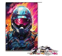 Puzzles for Adults 1000 Piece Masked Knight Pattern Assembly Help The Brain Exercise Addictive Toys to Cultivate Patience 1000PCS(38x26cm)