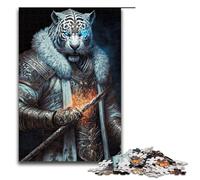 Puzzles for Adults 1000 Piece Mechanical Tiger Pattern Assembly Help The Brain Exercise Addictive Toys to Cultivate Patience 1000 PCS