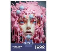 Puzzles for Adults 1000 Piece Melting Woman Art Print Jigsaw for Adults Relax Games Difficult Hard Unique Birthday And Xmas Gifts 52x38cm/1000pcs