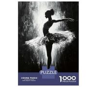 Puzzles for Adults 1000 Piece Monochrome Ballerina Painting Dance Wall Art Jigsaw for Adults Relax Games Difficult Hard Unique Birthday And Xmas Gifts 70x50cm/1000pcs