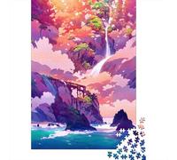 Puzzles for Adults 1000 Piece Morning Walk Creative Wooden Puzzles-Puzzle Hands-on Game Jigsaw-Family Decoration 1000pcs (75x50cm)