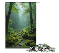 Puzzles for Adults 1000 Piece Moss Well Silence Pattern Assembly Help The Brain Exercise Addictive Toys to Cultivate Patience 1000 PCS(38x26cm)