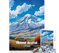Puzzles for Adults 1000 Piece Mount Ararat Landscape Relax Games Learning Educational Toy Wall Decor Interesting Stress Reduction (50x75cm)
